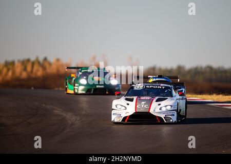 95 Hartshorne John (gbr), Gunn Ross (gbr), Hancock Oliver (gbr), TF Sport, Aston Martin Vantage - AMR, Aktion während der 2021 4 Stunden von Portimao, 5. Lauf der 2021 European Le Mans Series, vom 21. Bis 24. Oktober 2021 auf dem Algarve International Circuit, in Portimao, Portugal - Foto: Joao Filipe/DPPI/LiveMedia Stockfoto