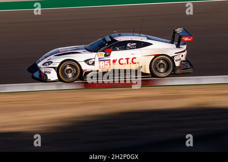 95 Hartshorne John (gbr), Gunn Ross (gbr), Hancock Oliver (gbr), TF Sport, Aston Martin Vantage - AMR, Aktion während der 2021 4 Stunden von Portimao, 5. Lauf der 2021 European Le Mans Series, vom 21. Bis 24. Oktober 2021 auf dem Algarve International Circuit, in Portimao, Portugal - Foto: Joao Filipe/DPPI/LiveMedia Stockfoto