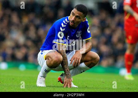 Liverpool, Großbritannien. Oktober 2021. Allan von Everton während des Premier League-Spiels zwischen Everton und Watford im Goodison Park am 23. Oktober 2021 in Liverpool, England. (Foto von Tony Taylor/phcimages.com) Quelle: PHC Images/Alamy Live News Stockfoto