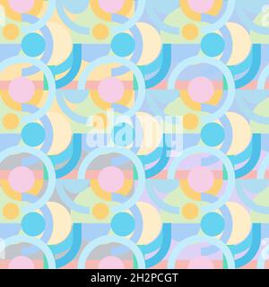 Geometrie Kunstwerk Poster mit einfacher Form und Figur. Abstraktes Muster für Webbanner, Präsentation, Branding-Paket, Stoffdruck, Tapete Stock Vektor