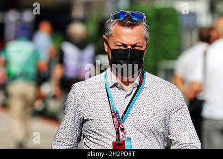 Francois Dumontier (CDN), kanadischer GP-Promoter. Großer Preis der Vereinigten Staaten, Samstag, 23. Oktober 2021. Circuit of the Americas, Austin, Texas, USA. Stockfoto