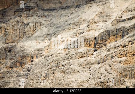 Textur von Dolomit in südtirol Stockfoto