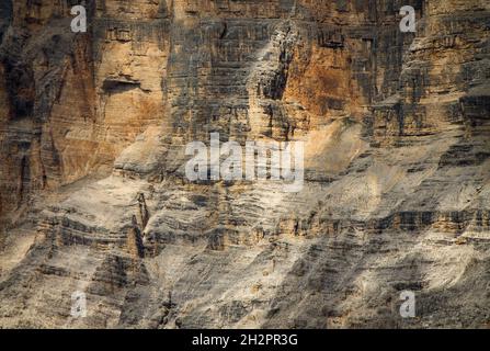 Textur von Dolomit in südtirol Stockfoto