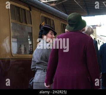 1940-1950 Re-Enactment Pickering-Whitby Okt 2021 Stockfoto