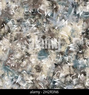 Nahtloses, neutrales und weißes, klassisch-abstraktes Oberflächenmuster für den Druck. Stockfoto