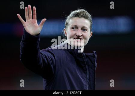 London, Großbritannien. Oktober 2021. Ellen White of England Women beim Qualifikationsspiel der Frauen zur Weltmeisterschaft zwischen England Women und Nordirland Women am 23. Oktober 2021 im Wembley Stadium, London, England. Foto von Carlton Myrie. Nur zur redaktionellen Verwendung, Lizenz für kommerzielle Nutzung erforderlich. Keine Verwendung bei Wetten, Spielen oder Veröffentlichungen einzelner Clubs/Vereine/Spieler. Kredit: UK Sports Pics Ltd/Alamy Live Nachrichten Stockfoto