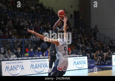 PalaRadi, Cremona, Italien, 23. Oktober 2021, Cournhooh David (Vanoli Cremona) während der Vanoli Basket Cremona gegen Happy Casa Brindisi – Italienische Basketball A Serie Championship Stockfoto