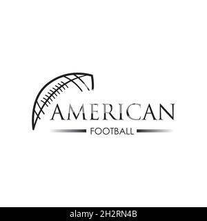 American Sport Fußball Logo Vektor Illustration Design Vorlage Stock Vektor