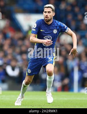 London, England, 23. Oktober 2021. Jorgins von Chelsea während des Spiels der Premier League in Stamford Bridge, London. Bildnachweis sollte lauten: Paul Terry / Sportimage Stockfoto