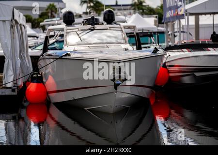 fort Lauderdale, FL, USA - 23. Oktober 2021: Foto der Ft Lauderdale International Boat Show 2021 Stockfoto