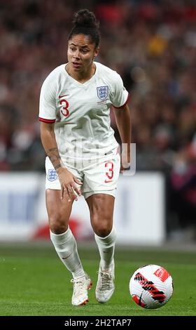 London, England, 23. Oktober 2021. Demi Stokes aus England während des FIFA 2023 Frauen-WM-Qualifikationsspiel im Wembley Stadium, London. Bildnachweis sollte lauten: Paul Terry / Sportimage Stockfoto