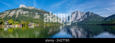 Altaussee, Verlierer und See Altausseer See im Salzkammergut in Österreich. Stockfoto