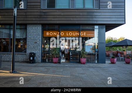 Bonzo Lounge. 8-9 Market Walk, Keynsham, Bristol BS31 1FS (Okt21) Stockfoto