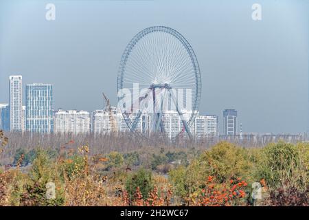 Harbin hat ein neues Riesenrad, das größte in Asien Stockfoto