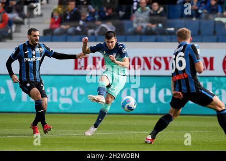 Bergamo, Italien, 24. Oktober 2021. Ignacio Pussetto von Udinese in Aktion während des Fußballspiels der Serie A zwischen Atalanta und Udinese. Quelle: Stefano Nicoli/Speed Media/Alamy Live News Stockfoto