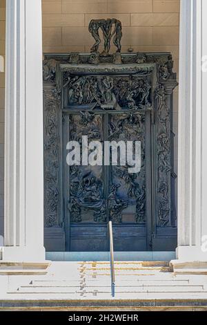 2151 Benjamin Franklin Parkway, Rodin Museum, beherbergt neben anderen Meisterwerken „The Thinker“ und „The Gates of Hell“. Stockfoto