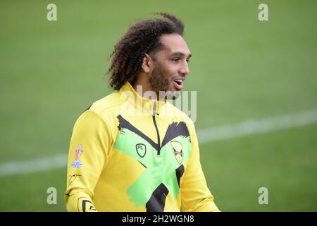 Featherstone, Großbritannien. Okt. 2021. Jermaine Coleman Head Coach of Jamaica vor der Rugby League International Jamaica vs Scotland im Millenium Stadium, Featherstone, UK Credit: Dean Williams/Alamy Live News Stockfoto