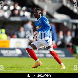 24. Oktober 2021; St Mirren Park, Paisley, Renfrewshire, Schottland; Scottish Premier League Football, St. Mirren gegen Rangers FC; Fashion Sakala of Rangers Stockfoto