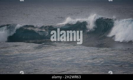 Seascape. surfin El Altillo. Moya. Gran Canaria. Kanarische Inseln. spanien Stockfoto