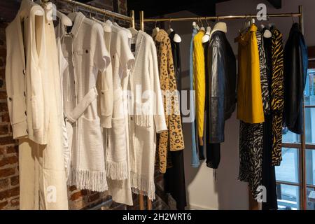 Pinko ist eine hochwertige italienische Modeboutique in SoHo, New York City, USA 2021 Stockfoto