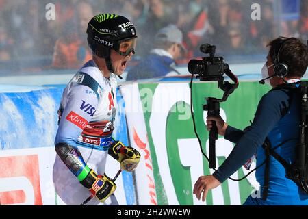 Solden, Österreich. Okt. 2021. Alpine Ski World Cup 2021-2022: 1. Herren-Riesenslalom, Eröffnungsrennen im Rahmen des Alpine Ski World Cup in Solden am 24. Oktober 2021; River Radamus (USA) (Foto von Pierre Teyssot/ESPA-Images) Kredit: Europäische Sport Fotoagentur/Alamy Live News Stockfoto