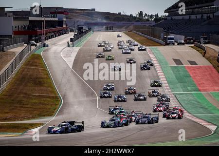 Start des Rennens, Abfahrt, während der 2021 4 Stunden von Portimao, 5. Runde der 2021 European Le Mans Series, vom 21. Bis 24. Oktober 2021 auf dem Algarve International Circuit, in Portimao, Portugal - Foto Paulo Maria / DPPI Stockfoto