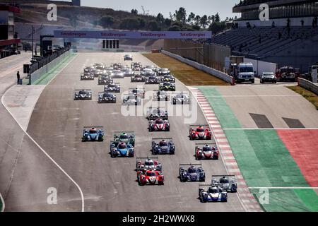 Start des Rennens, Abfahrt, während der 2021 4 Stunden von Portimao, 5. Runde der 2021 European Le Mans Series, vom 21. Bis 24. Oktober 2021 auf dem Algarve International Circuit, in Portimao, Portugal - Foto Paulo Maria / DPPI Stockfoto