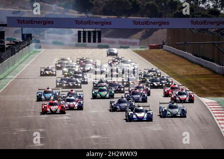 Start des Rennens, Abfahrt, während der 2021 4 Stunden von Portimao, 5. Runde der 2021 European Le Mans Series, vom 21. Bis 24. Oktober 2021 auf dem Algarve International Circuit, in Portimao, Portugal - Foto Paulo Maria / DPPI Stockfoto