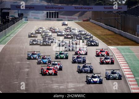 Start des Rennens, Abfahrt, während der 2021 4 Stunden von Portimao, 5. Runde der 2021 European Le Mans Series, vom 21. Bis 24. Oktober 2021 auf dem Algarve International Circuit, in Portimao, Portugal - Foto Paulo Maria / DPPI Stockfoto