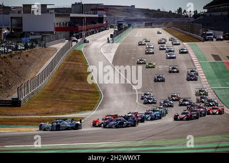 Start des Rennens, Abfahrt, während der 2021 4 Stunden von Portimao, 5. Runde der 2021 European Le Mans Series, vom 21. Bis 24. Oktober 2021 auf dem Algarve International Circuit, in Portimao, Portugal - Foto Paulo Maria / DPPI Stockfoto