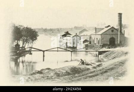 Tredegar Iron arbeitet in Richmond, wo die Konföderation schwere Geschütze hergestellt hat Stockfoto