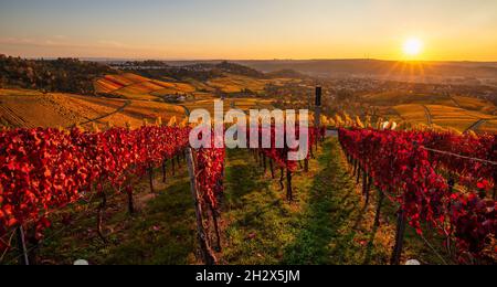 Stuttgart, 7. April 2020: Grabkapelle Württemberg Rotenberg Stockfoto