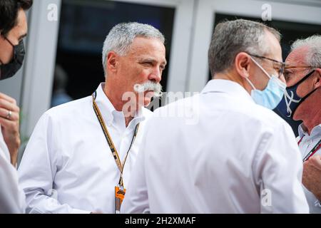 Austin, Texas, 24/10/2021, CAREY Chase (usa), ehemaliger Chairman und CEO der Formula One Group FOG, Portrait während des Formel 1 Aramco United States Grand Prix 2021, 17. Lauf der FIA Formel 1 Weltmeisterschaft 2021 vom 21. Bis 24. Oktober 2021 auf dem Circuit of the Americas, in Austin, Texas, Vereinigte Staaten von Amerika - Foto Florent Gooden / DPPI Stockfoto