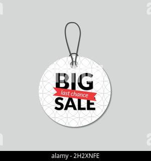 Special Offer Round Promo Sticker. Großer Verkauf. Vektorgrafik Stock Vektor