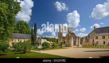 FRANKREICH. INDRE-ET-LOIRE (37) DAS PRIORY LA RICHE SAINT-COSME IST EINE STIFTUNG DES KAPITELS ST. MARTIN OF TOURS, GEGRÜNDET VOM JAHR 1000 BIS 17 Stockfoto