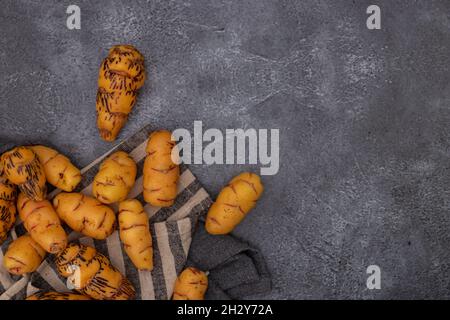 OCA, Knolle, die in der peruanischen Küche verwendet wird Stockfoto