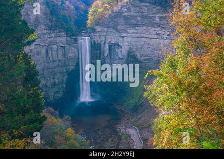 Taughannock Falls im Taughannock Falls State Park. Stadt Ulysses. Tompkins County. New York. USA Stockfoto