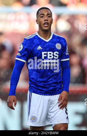 Youri Tielemans #8 von Leicester City während des Spiels Stockfoto