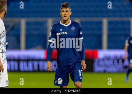 Ferrara, Italien. Okt. 2021. FEDERICO MELCHIORRI (SPAL) während SPAL gegen Como 1907, Italienische Fußball-Meisterschaft Liga BKT in Ferrara, Italien, Oktober 24 2021 Quelle: Independent Photo Agency/Alamy Live News Stockfoto