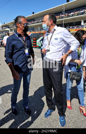 Austin, Texas, USA. 24/10/2021, Carlos Slim DOMiT (MEX) Chairman of America Movil am Start. Großer Preis der Vereinigten Staaten, Sonntag, 24. Oktober 2021. Circuit of the Americas, Austin, Texas, USA. Stockfoto