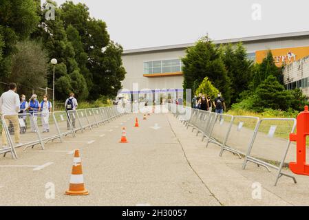 13. Juli 2021, vigo- spanien, 19. Impftag in den ifevi-Einrichtungen in Vigo. Stockfoto