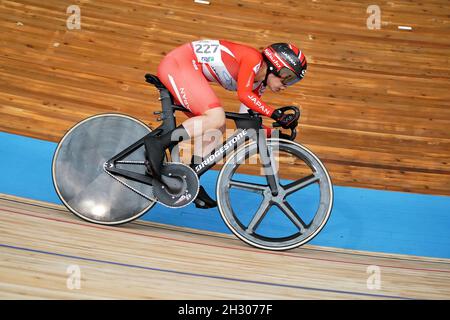 Roubaix, Frankreich, 24. Oktober 2021, Mina SATO (JPN) in Damen Keirin während der UCI 2021 Track World Championships am 24. Oktober 2021 im Jean Stablinksi Velodrome in Roubaix, Frankreich Credit: SCS/Soenar Chamid/AFLO/Alamy Live News Stockfoto
