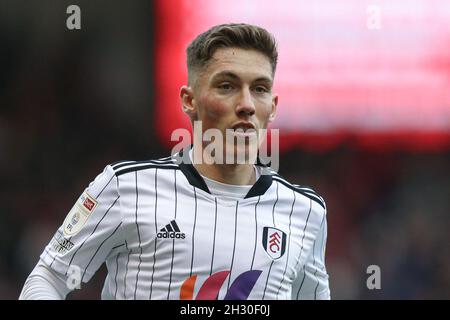 Nottingham, England, 24. Oktober 2021. Harry Wilson von Fulham während des Sky Bet Championship-Spiels auf dem City Ground, Nottingham. Bildnachweis sollte lauten: Isaac Parkin / Sportimage Stockfoto