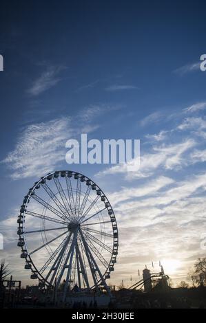 Allgemeiner Blick auf das Winterwunderland, Hyde Park - London Stockfoto