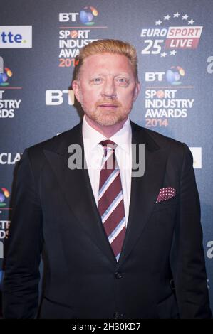 Boris Becker bei den BT Sport Industry Awards 2014 auf der Battersea Evolution in London. Stockfoto