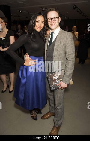 Kevin Clifton und Karen Hauer besuchen die Great Gatsby Opening Night des Northern Ballet in Sadler's Wells in London. Stockfoto