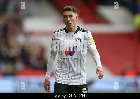 Nottingham, England, 24. Oktober 2021. Harry Wilson von Fulham während des Sky Bet Championship-Spiels auf dem City Ground, Nottingham. Bildnachweis sollte lauten: Isaac Parkin / Sportimage Stockfoto