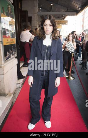 Gala Gordon kommt am Vererbungspressetag im Noel Coward Theatre, St. Martins Lane, London, an. Bilddatum: Samstag, 13. Oktober 2018. Bildnachweis sollte lauten: David Jensen/ EMPICS Entertainment Stockfoto