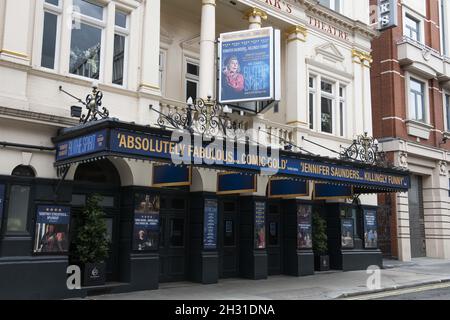 Das Duke of York Theater, das wegen der Covid-19-Pandemie geschlossen ist und wahrscheinlich bald eröffnet wird, es sei denn, die Richtlinien der Regierung ändern sich, St Martins Lane, London. Bilddatum: Donnerstag, 2nd. Juli 2020. Bildnachweis sollte lauten: David Jensen/EMPICS Entertainment Stockfoto