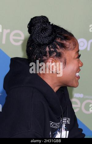 Los Angeles, Kalifornien. Oktober 2021. Keke Palmer bei der Ankunft zur PREMIERE DER UNSICHEREN Saison, Kenneth Hahn State Recreation Area, Los Angeles, CA 21. Oktober 2021. Kredit: Priscilla Grant/Everett Collection/Alamy Live Nachrichten Stockfoto